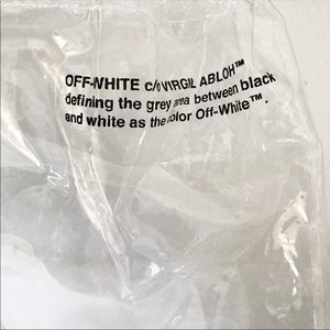 Off white plastic bag Clearance